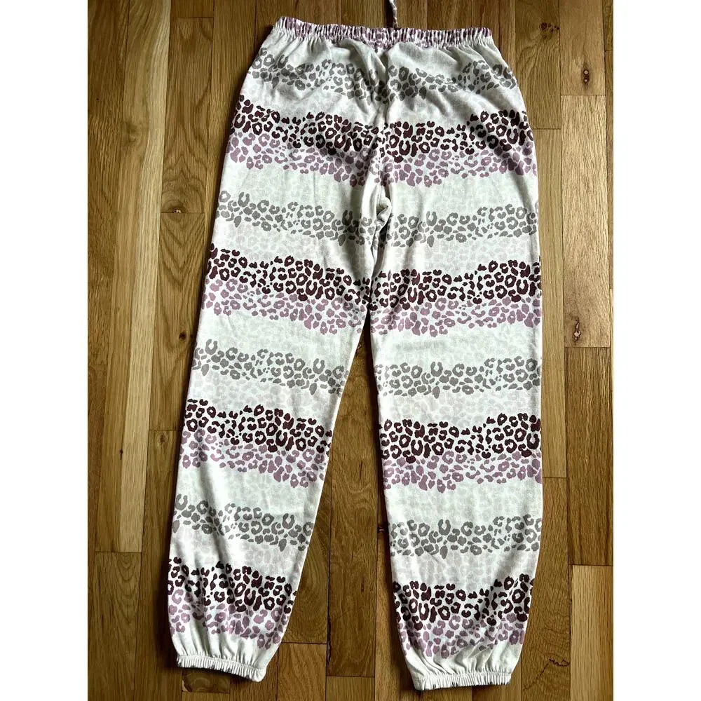 Gap 2-Bundle White Leopard & Navy Stars Jogger Pajamas Pants (Youth size 12)